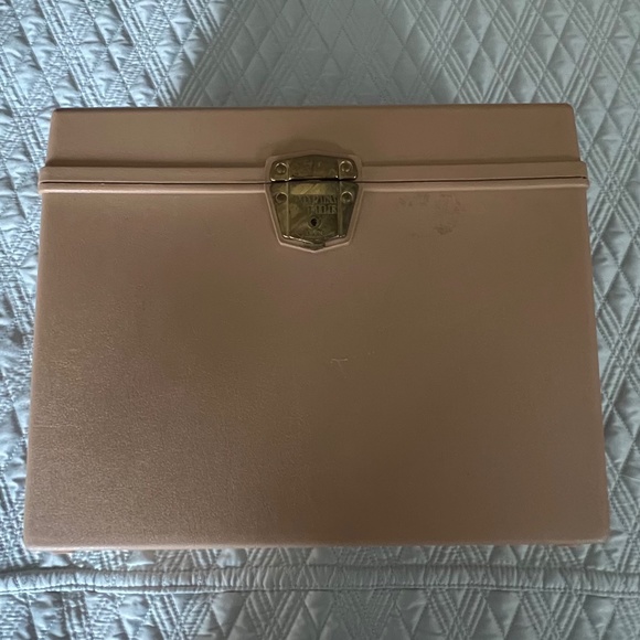 Vintage Brown/Tan Plastic Ballonoff File Storage Organizer Box Portafile - Picture 2 of 16